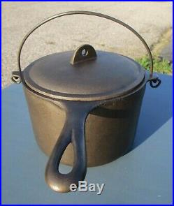 Vintage Griswold Cast Iron Deep Fat Fryer Antique Small Block Logo 1003 Pot