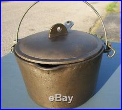 Vintage Griswold Cast Iron Deep Fat Fryer Antique Small Block Logo 1003 Pot