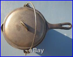 Vintage Griswold Cast Iron Deep Fat Fryer Antique Small Block Logo 1003 Pot