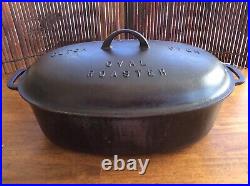 Vintage Griswold Cast Iron Dutch Oval Oven No. 7 With Lid And Trivet