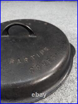 Vintage Griswold Cast Iron No. 10 Self Basting Skillet Cover Lid #1050