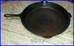 Vintage Griswold Cast Iron No 14 Skillet 15 1/4 Frying Pan HEAT RING