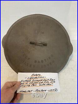 Vintage Griswold Cast Iron No 14 Skillet Lid 15 1/4 Frying Pan Lid never used