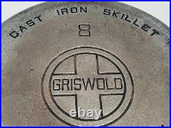 Vintage Griswold Cast Iron No. 8 Skillet 704 with Self Basting Skillet Cover 1048A