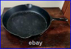 Vintage Griswold Cast Iron Skillet No 12 Logo Erie Pa. 719 A Flat Cooking Decor