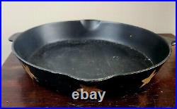 Vintage Griswold Cast Iron Skillet No 12 Logo Erie Pa. 719 A Flat Cooking Decor