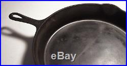 Vintage Griswold Cast iron skillet 12 Erie Pa USA 719 heat ring large block 13