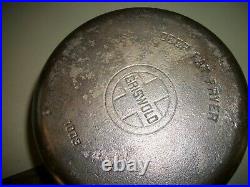 Vintage Griswold Deep Fat Fryer Cast Iron With Wire Basket # 1003 pot pan/Clean
