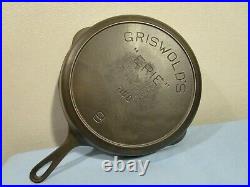 Vintage Griswold ERIE 710D Cast iron Skillet/Pan (RARE) HTF