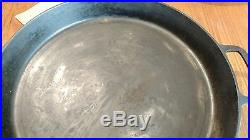 Vintage Griswold Erie No. 20 Hotel Cast Iron Skillet With Heat Ring RARE