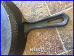 Vintage Griswold Hammered cast iron no. 8 skillet and lid Excellent