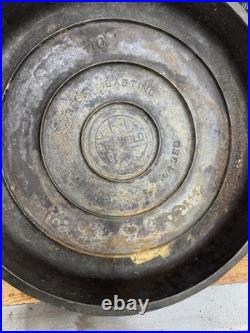 Vintage Griswold No. 10 Cast Iron Skillet Lid 1100A Self Basting Lid Only
