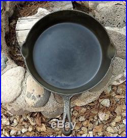 Vintage Griswold No. 10 Large Block Logo Cast Iron Skillet 716-E Excellent Cond