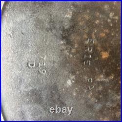 Vintage Griswold No. 12 Cast Iron Skillet 719 D heat ring Erie PA small logo