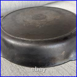 Vintage Griswold No. 12 Cast Iron Skillet 719 D heat ring Erie PA small logo