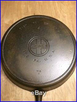 Vintage Griswold No. 14 Cast Iron Skillet With Heat Ring 718 A SEASONED