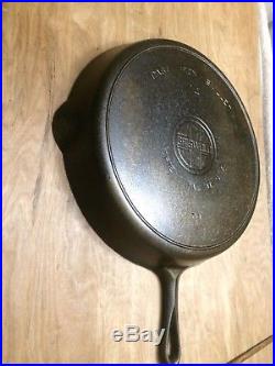 Vintage Griswold No. 14 Cast Iron Skillet With Heat Ring 718 A SEASONED