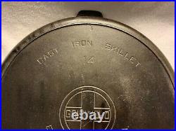 Vintage Griswold No. 14 cast iron skillet 718B Erie PA large logo
