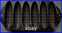 Vintage Griswold No 27 Wheat Corn Stick Pan Cast Iron 638 Erie