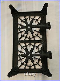 Vintage Griswold No. 402 Cast Iron Dual Burner Camp Stove excellent. Free ship
