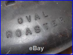 Vintage Griswold No 5 Dutch Oven Oval Roaster 645 Lid 646