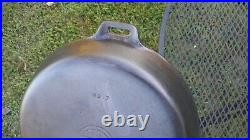 Vintage Griswold No. 7 Cast Iron Double Skillet Hinged Skillet Only RESTORED