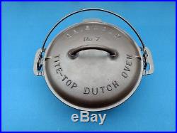 Vintage Griswold No. 7 Tite Top Dutch Oven 2603 & 2604 Lid, Restored User