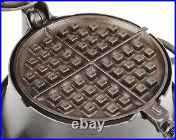 Vintage Griswold No 8 Cast Iron High Base Waffle Iron Excellent Restored Cond