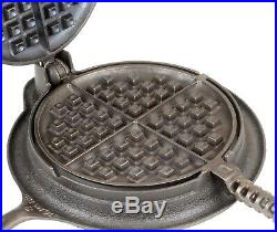 Vintage Griswold No 8 Cast Iron Waffle Iron Excellent restored Condition