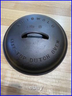 Vintage Griswold No. 8 Tite-Top Cast Lid With 8A Skillet