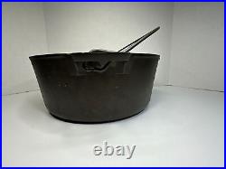 Vintage Griswold No. 9 Cast Iron Tite-Top Dutch Oven 834J With Lid 834 J