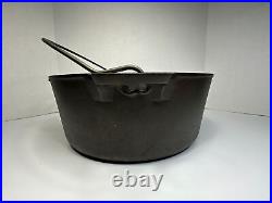 Vintage Griswold No. 9 Cast Iron Tite-Top Dutch Oven 834J With Lid 834 J