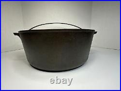 Vintage Griswold No. 9 Cast Iron Tite-Top Dutch Oven 834J With Lid 834 J