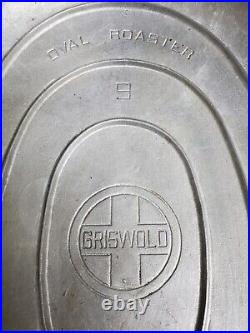 Vintage Griswold No 9 Cast Oval Roaster Trivet No. A489T