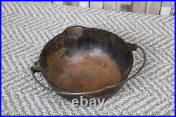 Vintage Griswold Patty Bowl #871 Cast Iron withHandle & Heat Ring