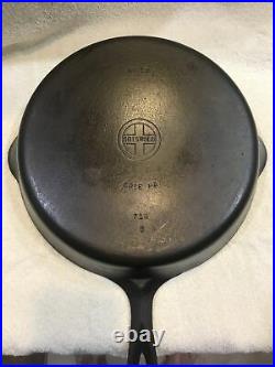 Vintage Griswold Small Logo Cast Iron Skillet # 10 716 B Restored