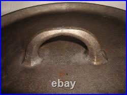 Vintage Griswold Wagner Ware #10 Cast Iron 3 Footed Tite-Top Dutch Oven withLid