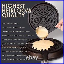 Vintage Inspired Great American Waffle Iron Made in USA