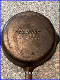 Vintage Javelin P-105 szie 5 Cast Iron Skillet Pan Made in Canada