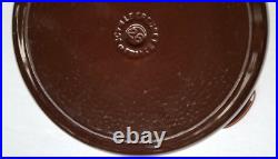 Vintage LE CREUSET #26 Brown Enamel 5.5 Qt Cast Iron Dutch Oven France