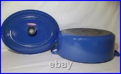 Vintage Le Creuset Dutch Oven 6.75 Qt HARMONIC BLUE G #31 6-3/4Qt Oval