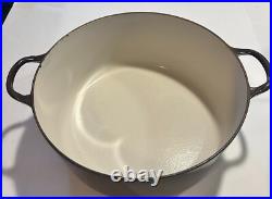 Vintage Le Creuset Dutch Oven 7 1/4 Qt Chocolate Brown G Cast Iron, 11