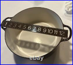 Vintage Le Creuset Dutch Oven 7 1/4 Qt Chocolate Brown G Cast Iron, 11