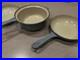 Vintage Le Creuset Enameled Cast Iron Pan Set Blue Set of 3