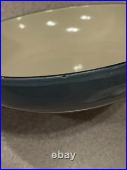 Vintage Le Creuset Enameled Cast Iron Pan Set Blue Set of 3