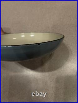 Vintage Le Creuset Enameled Cast Iron Pan Set Blue Set of 3