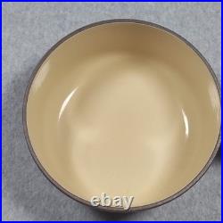Vintage Le Creuset Enameled Cast Iron Pan Set Cobalt Blue Set of 2