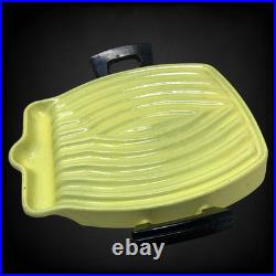 Vintage Le Creuset Raymond Loewy Tostador Grill Elysée Yellow MCM France 1960s