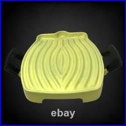 Vintage Le Creuset Raymond Loewy Tostador Grill Elysée Yellow MCM France 1960s