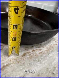 Vintage Lodge #12 SK D Cast Iron Skillet 3 Notch Heat Ring